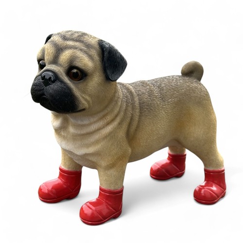 Pug welly dog red - welly,