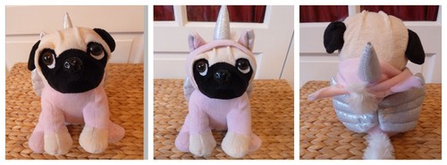 Unicorn pug plush - plush, toy