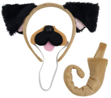 PUG / DOG 3Pcs Set Ears / Nose