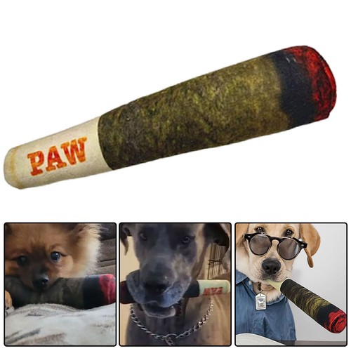 Raw squeaky dog toy spliff - raw,