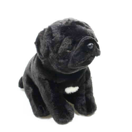 Faithful friends black - black, pug