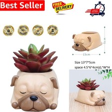 Cute Dog Flowerpot Resin