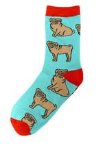 Pug Mens Bamboo Ankle Socks