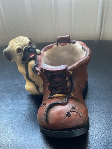 Vintage pug dog interacting - dog,